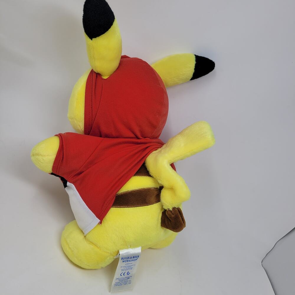 Anniversary 18" Build A Bear Pokemon Pikachu Plush Retired Hoodie WORKING Soundb - Picture 5 of 5